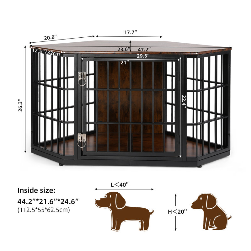 Modern dog crates top